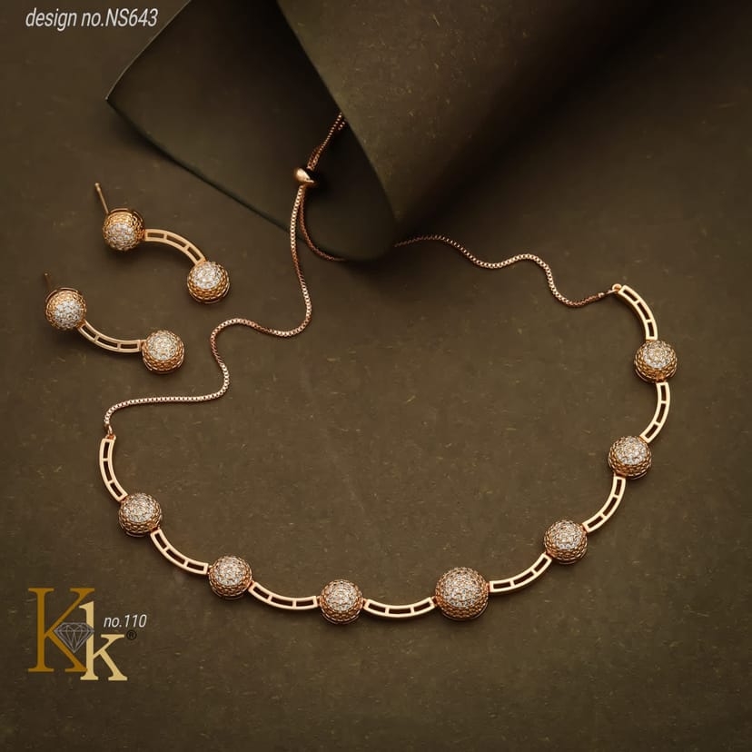 KK ROSEGOLD NECKLACE SET - Image 1