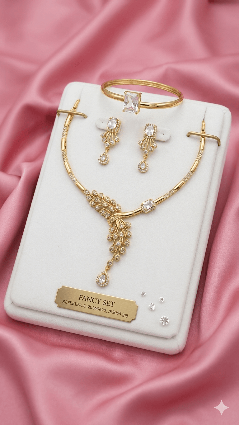 AD NECKLACE SET WITH KADA - Image 1