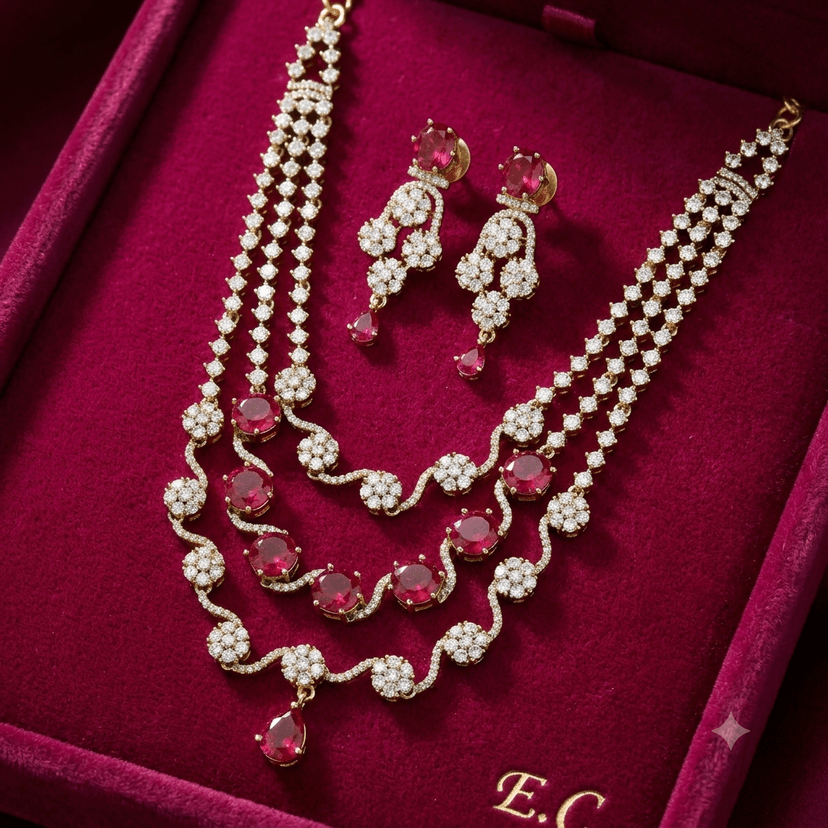 3 LAYER NECKLACE SET - Image 1