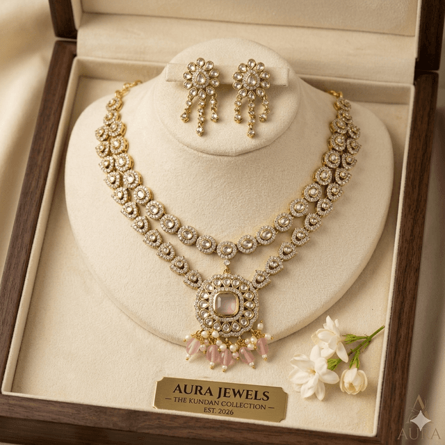 2 LAYER NECKLACE SET