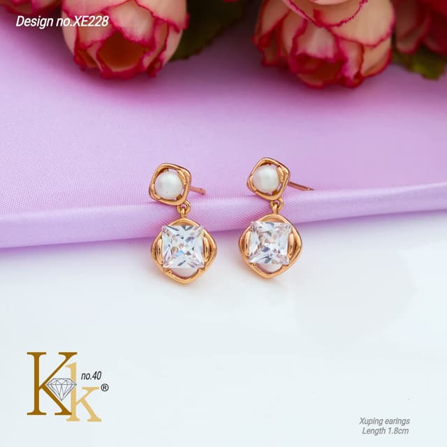 XUPING PEARL EARRINGS
