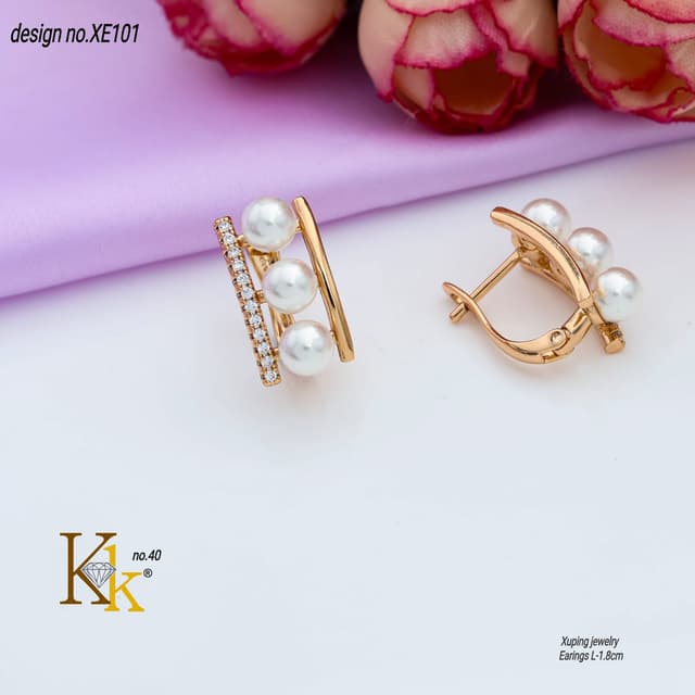 XUPING PEARL EARRINGS